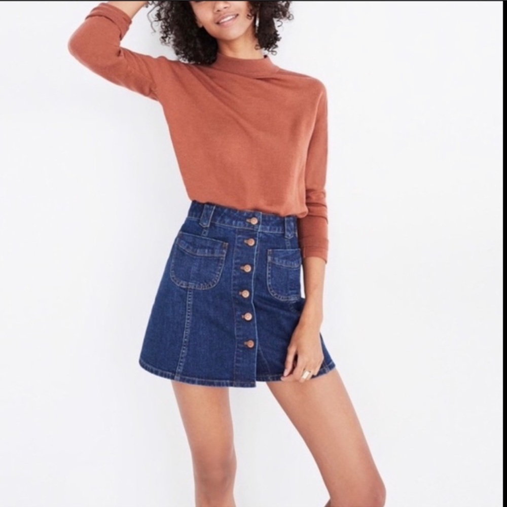 Madewell denim skirt